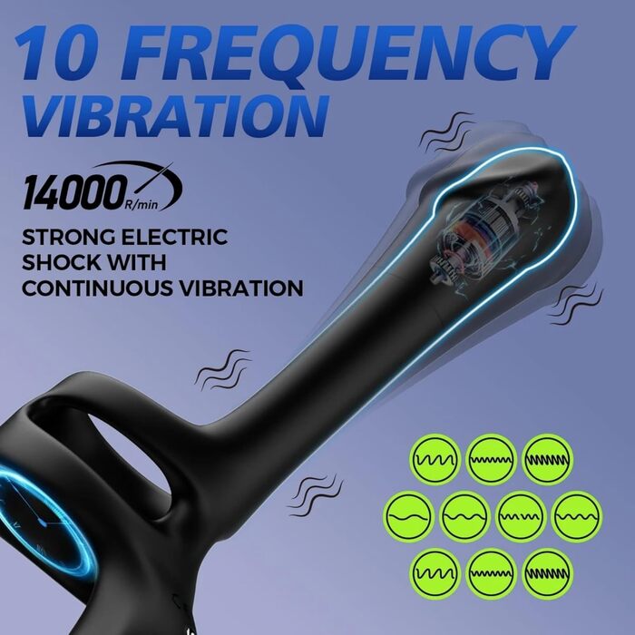 Вібратор для чоловіків Qhysin: стимуляція простати, анальний вібратор з кільцем, 10 режимів, комплект для пар