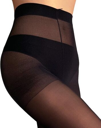 Чорні панчохи-шкарпетки до коліна Mila Marutti для жінок, шкарпетки-тяготяги, щільні, до стегна, чорні, непрозорі (S)
