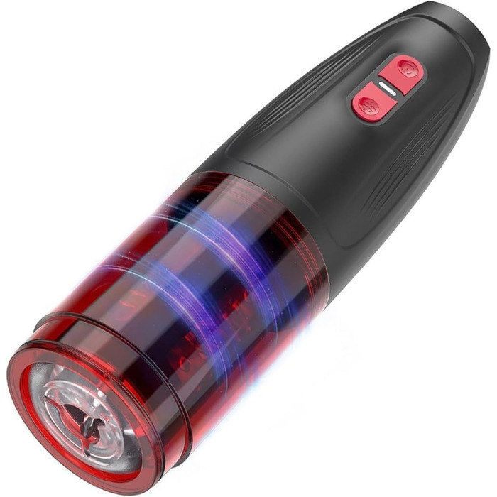 Електричний мастурбатор Seckoe для чоловіків з автоматичним обертанням 360° та телескопічною функцією 35 мм, з ABS+TPE та оглядовим вікном для інтенсивного використання та тренувань