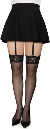 Чорний пояс для панчіх IMOMOTO Simplicity для жінок, 6 кліпсів для панчохів