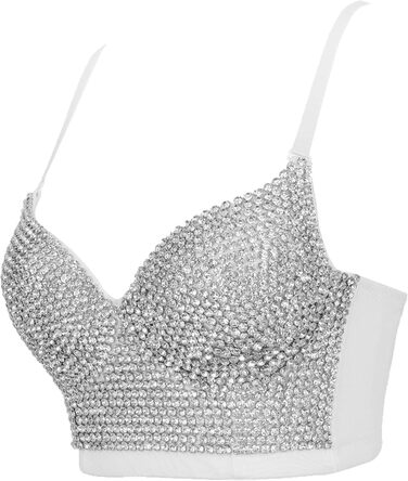 Жіночий корсет-бюстгальтер Woboren, топ на тонких бретелях, кроп-топ, корсаж, білий, розмір M