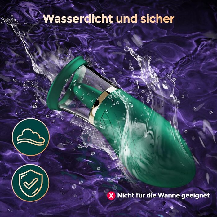 Вібратор для жінок FIDECH: стимулятор клітора з 4 режимами, 5 рівнями інтенсивності та 360° обертанням. Іграшка для дорослих, для пар. Колір: зелений