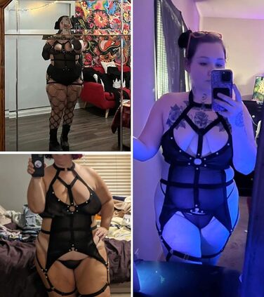 ЕVELUST Комплект нижньої білизни для жінок 4XL чорного кольору