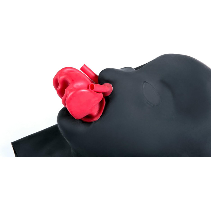 Маска для голови Hipipro Latex, доросла, повна маска з фіксатором для носа та рота