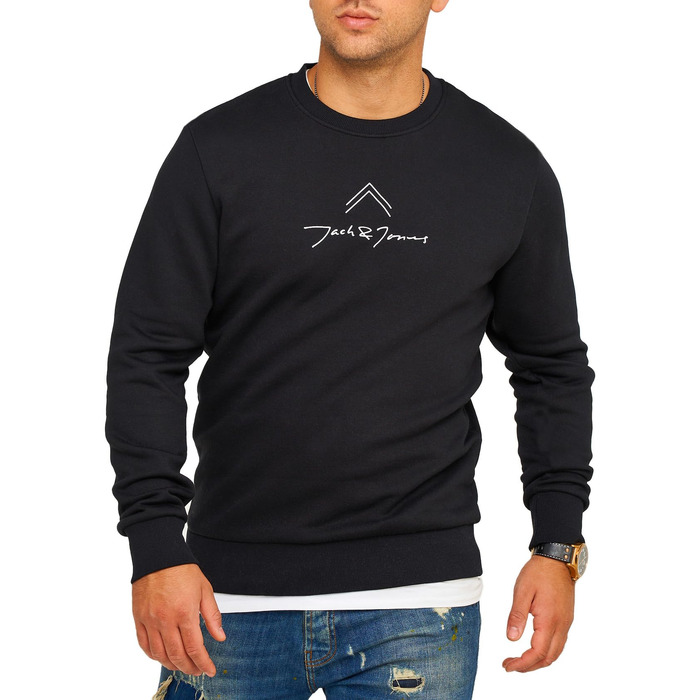 Чоловічий світшот Jack & Jones Infinity Austin, чорний, розмір S