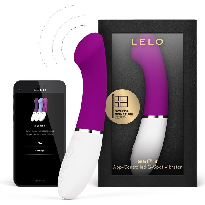 LELO Gigi 3 – Вібратор для жінок з дистанційним керуванням, стимуляція точки G, 8 режимів (Deep Rose)