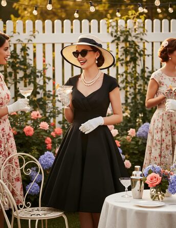 Сукня в стилі 1950-х, ретро, коктейльна, рокабіллі, Bbonlinedress, чорна