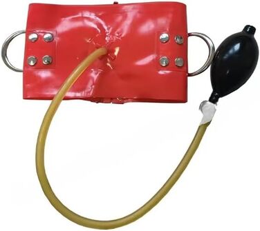 Латексний catsuit Gaylop 0,4 мм, червоний, XL: сексуальний латексний костюм з блискавкою, ручної роботи