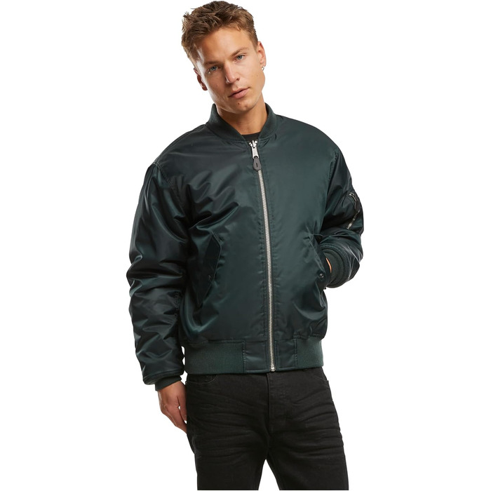 Чоловіча куртка-бомбер Brandit MA-1 польотна куртка, колір Bottle Green, розмір 7XL