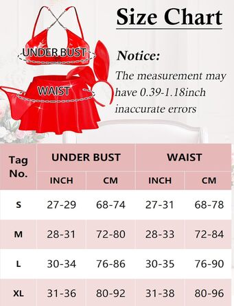 Сукня з екошкіри для жінок Auing, комплект нижньої білизни, костюм зайчика, XL (червоний, S)