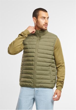 Легкий базовий жилет Urban Classics Basic Light Weight Vest, темно-оливковий, розмір S