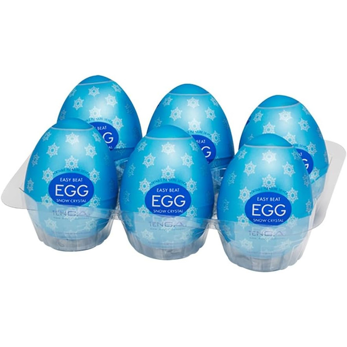 Яєчний масажер Tenga Egg Snow Crystal, білий, універсальний розмір