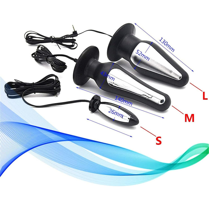 Електростимулятор для дорослих ZTHBYSB SM Folter – комплект з анальним плугом, кільцем для пеніса та пультом дистанційного керування