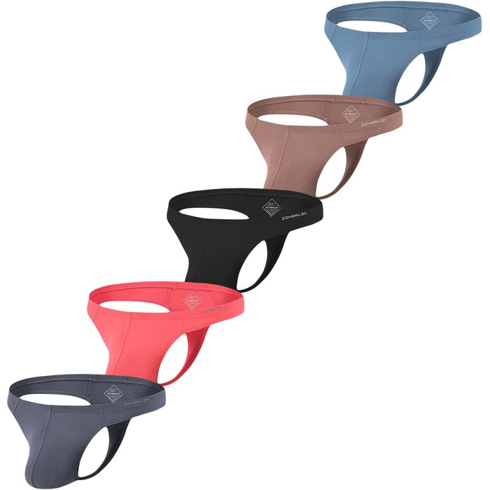 Чоловіча трусика-бразильяно ZONBAILON (5 шт.) - низька посадка, трусики-танга, низька посадка