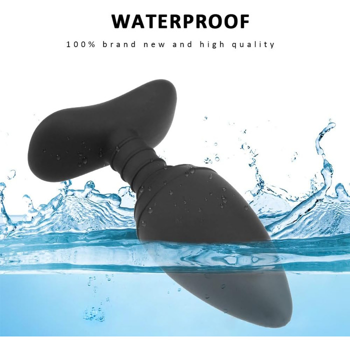 Jpscor Elektro Shock Silikon Анаlvibrator з 10 режимів вібрації та електричною стимуляцією, з пультом дистанційного керування. Іграшка для дорослих для чоловіків та жінок.