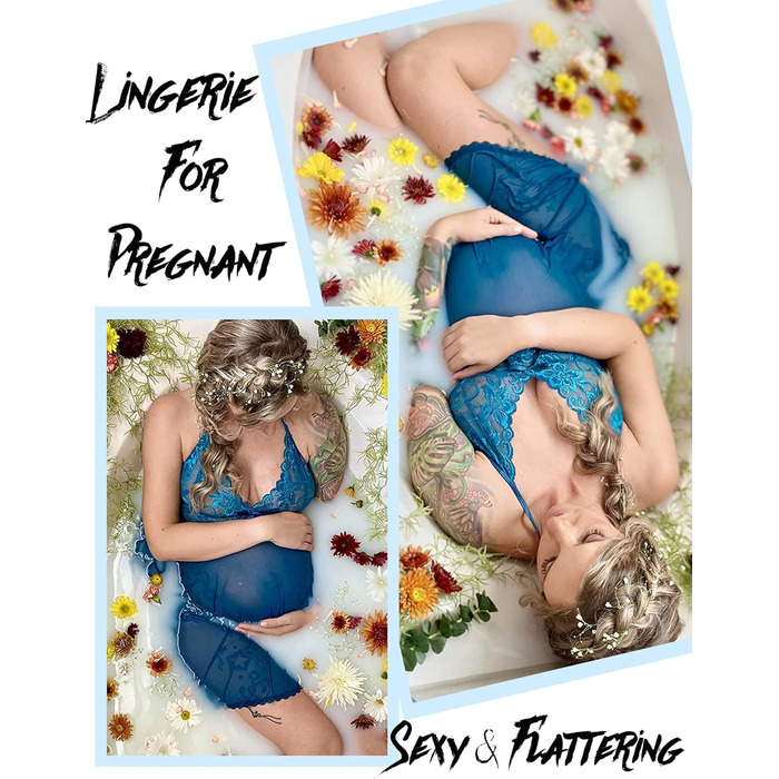 Babydoll Avidlove з мереживом для жінок: сексуальна нічна сорочка, нічна сорочка, 4XL, темно-синій