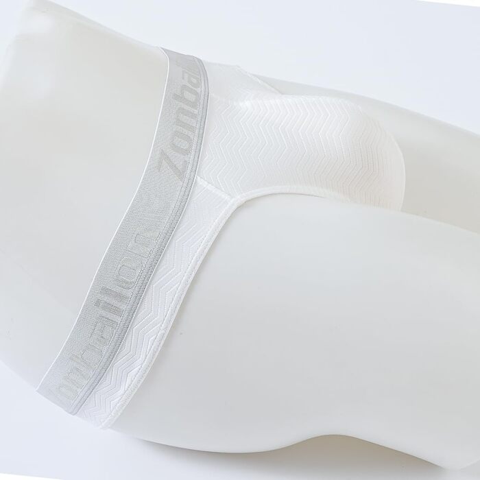 BIATWOWR чоловічі стрінги з вирізом на спині, сексуальна білизна, дихаюча та зручна, для чутливої шкіри, темно-червоно-біло-чорна (білий, M)