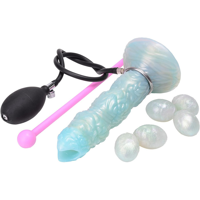 Анальний плаг з силікону Axcroo з 5 кульками, надувний, для анусу, вагінальний дилататор, мастурбатор, SM-іграшка для жінок та чоловіків