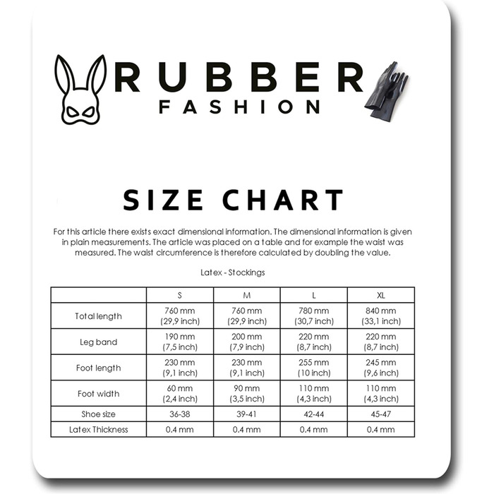 Шкарпетки латексні довгі з відкритими пальцями - шкарпетки-панчіх Overknee для жінок та чоловіків, чорний, 0.4 мм