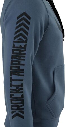 Чоловічий худі ROCK-IT Apparel Urban Streetstyle з капюшоном та флісовим начосом, камуфляж Dark Camo (Coronet Blau), розмір 3XL