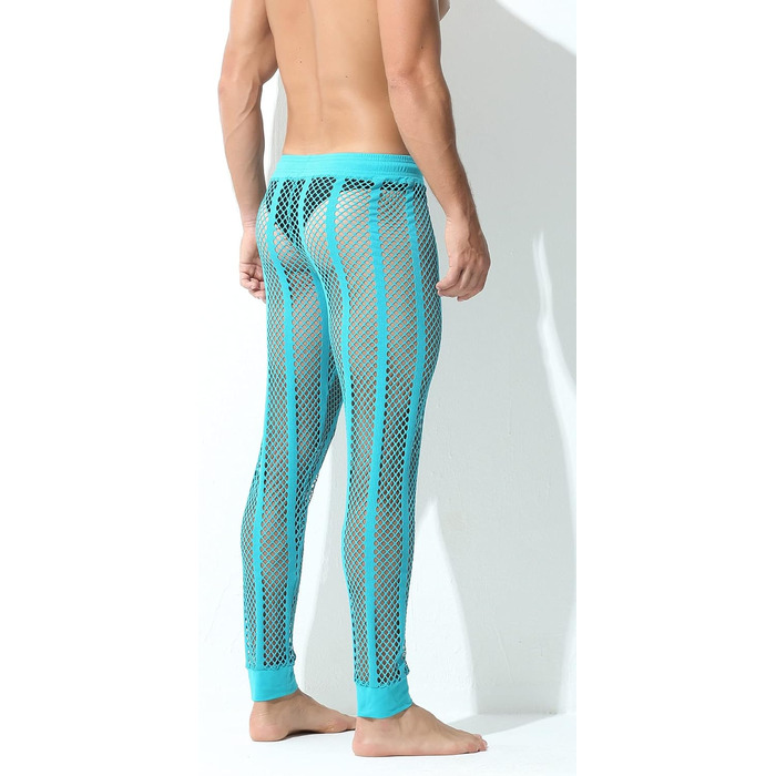 Чоловічі прозорі штани FEOYA з сітки: легкі, сексуальні, для спорту та дому (зелені, розмір L)
